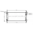 Radiateur, refroidissement du moteur AVA QUALITY COOLING [OL2264]