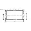 Radiateur, refroidissement du moteur AVA QUALITY COOLING [OL2332]