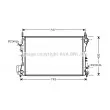 Radiateur, refroidissement du moteur AVA QUALITY COOLING [OL2395]