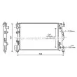 Radiateur, refroidissement du moteur AVA QUALITY COOLING [OL2667]