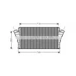 AVA QUALITY COOLING OL4360 - Intercooler, échangeur