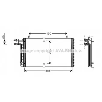 Condenseur, climatisation AVA QUALITY COOLING OL5211