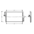 Condenseur, climatisation AVA QUALITY COOLING [OL5223]