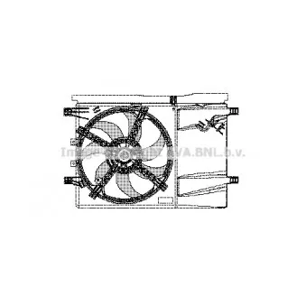 Ventilateur, refroidissement du moteur AVA QUALITY COOLING OL7538