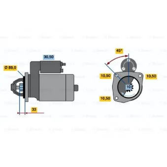 BOSCH 0 001 367 022 - Démarreur