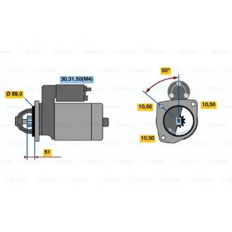 Démarreur BOSCH OEM 9000838987
