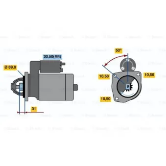 Démarreur BOSCH OEM 01180804