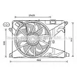 Ventilateur, refroidissement du moteur AVA QUALITY COOLING [OL7669]