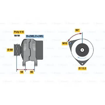 Alternateur BOSCH 0 123 515 031