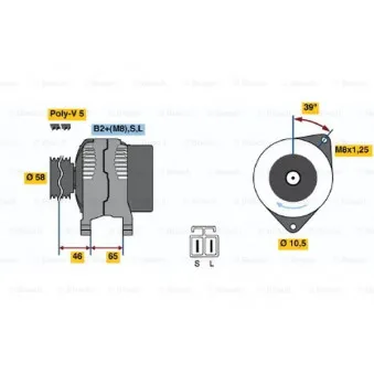 BOSCH 0 124 325 008 - Alternateur