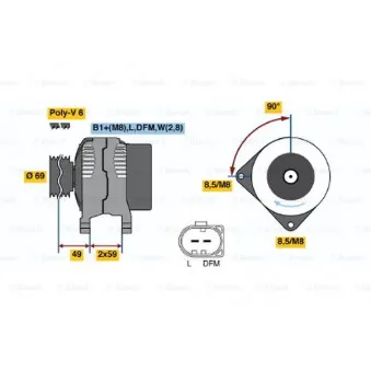 Alternateur BOSCH OEM 1516499R
