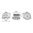 AVA QUALITY COOLING OL8623 - Moteur électrique, pulseur d'air habitacle