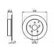 Jeu de 2 disques de frein avant BOSCH [0 204 173 007]