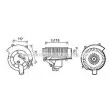 Moteur électrique, pulseur d'air habitacle AVA QUALITY COOLING [OL8646]