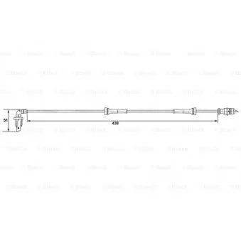 Capteur, vitesse de roue BOSCH OEM 6040004542 Capteur, vitesse de roue BOSCH OEM 6040004542