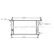 Radiateur, refroidissement du moteur AVA QUALITY COOLING [OLA2261]