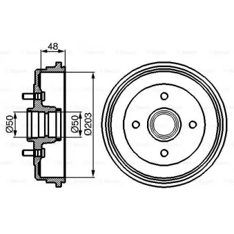 Tambour de frein BOSCH OEM 6560027