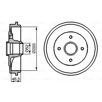 Tambour de frein BOSCH OEM 4704579