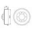 BOSCH 0 986 477 163 - Tambour de frein