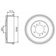 BOSCH 0 986 477 215 - Tambour de frein