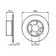 Jeu de 2 disques de frein avant BOSCH [0 986 478 037]