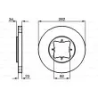 BOSCH 0 986 478 448 - Jeu de 2 disques de frein avant