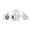 Compresseur, climatisation AVA QUALITY COOLING [OLAK138]