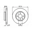 BOSCH 0 986 478 512 - Jeu de 2 disques de frein avant