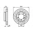 Disque de frein avant gauche BOSCH [0 986 478 599]