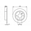 BOSCH 0 986 478 644 - Jeu de 2 disques de frein arrière