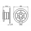 BOSCH 0 986 478 649 - Jeu de 2 disques de frein avant