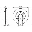 BOSCH 0 986 478 654 - Jeu de 2 disques de frein avant