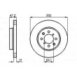 BOSCH 0 986 478 657 - Jeu de 2 disques de frein avant