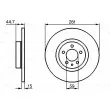 BOSCH 0 986 478 668 - Jeu de 2 disques de frein avant