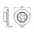 Jeu de 2 disques de frein avant BOSCH [0 986 478 694]