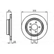 Disque de frein arrière droit BOSCH [0 986 478 768]