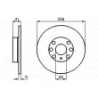 BOSCH 0 986 478 880 - Jeu de 2 disques de frein avant