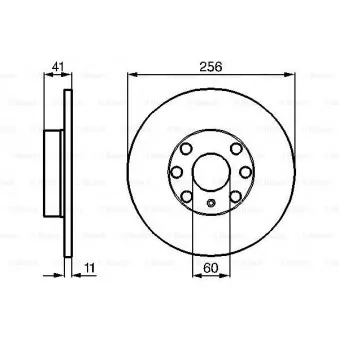 BOSCH 0 986 478 880 - Jeu de 2 disques de frein avant