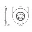 BOSCH 0 986 478 973 - Jeu de 2 disques de frein avant