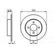 BOSCH 0 986 479 104 - Jeu de 2 disques de frein arrière