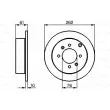 BOSCH 0 986 479 125 - Jeu de 2 disques de frein arrière