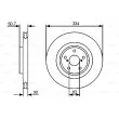 BOSCH 0 986 479 433 - Disque de frein avant gauche