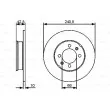 BOSCH 0 986 479 478 - Jeu de 2 disques de frein arrière