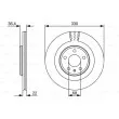 BOSCH 0 986 479 522 - Jeu de 2 disques de frein avant