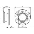 BOSCH 0 986 479 601 - Jeu de 2 disques de frein arrière