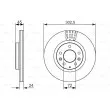 BOSCH 0 986 479 700 - Jeu de 2 disques de frein avant