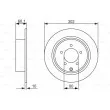 Jeu de 2 disques de frein avant BOSCH [0 986 479 746]