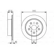 Jeu de 2 disques de frein arrière BOSCH [0 986 479 R25]
