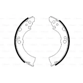 Jeu de mâchoires de frein BOSCH OEM DD06028B25