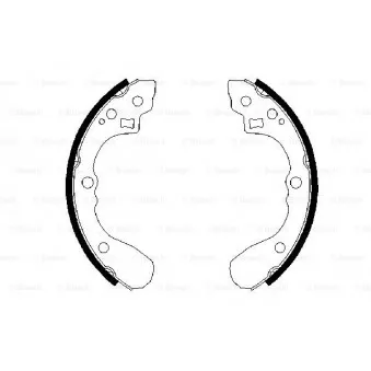 Jeu de mâchoires de frein BOSCH OEM 0K2N12638Z